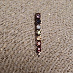 Silver and Gemstone Chakra Pendant